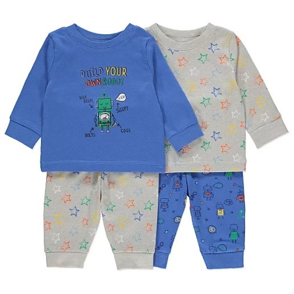 George (Англия) Пижамы Робот размер 1,5-2 года (2шт)
