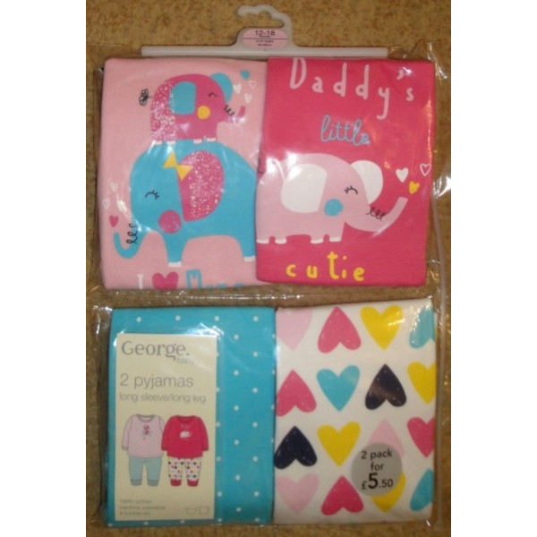 George (Англия) Пижамы Утята размер 2-3 года (2шт)