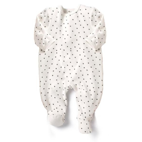 Vertbaudet (Франція) Велюровий чоловічок Сердечки (6міс/67см) 1шт