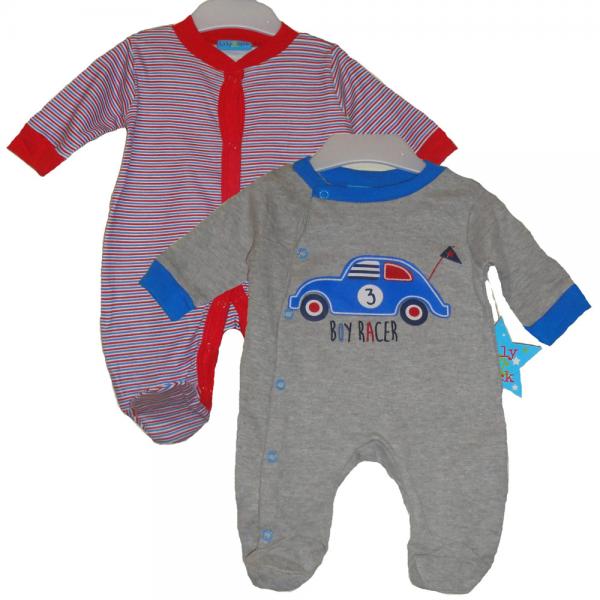 Lily Jack (Англія) Чоловічки Машинка (NB, 0-3, 3-6, 6-9 міс) 2шт