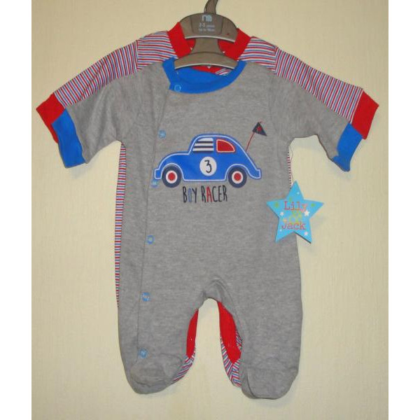 Lily Jack (Англія) Чоловічки Машинка (NB, 0-3, 3-6, 6-9 міс) 2шт