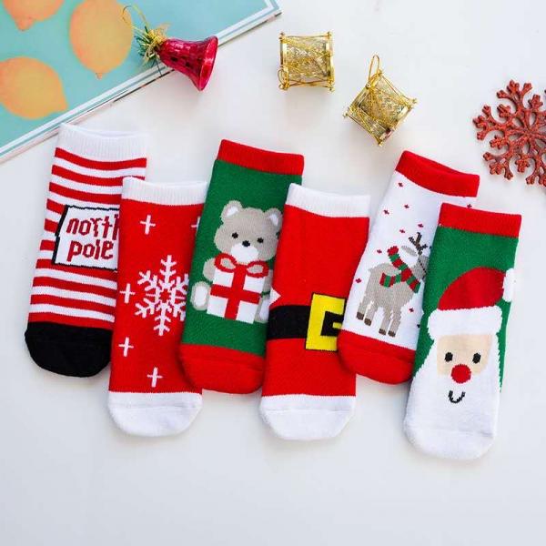 Шкарпетки Merry Christmas дитячі, махрові, колір в ассорти XS,S,M, (МС_38255)