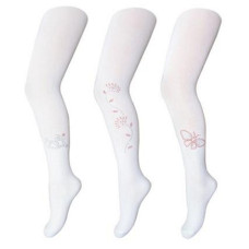 Yo! Колготи білі зі стразами RA-26 (116-122см) 1пара (5901560840202)