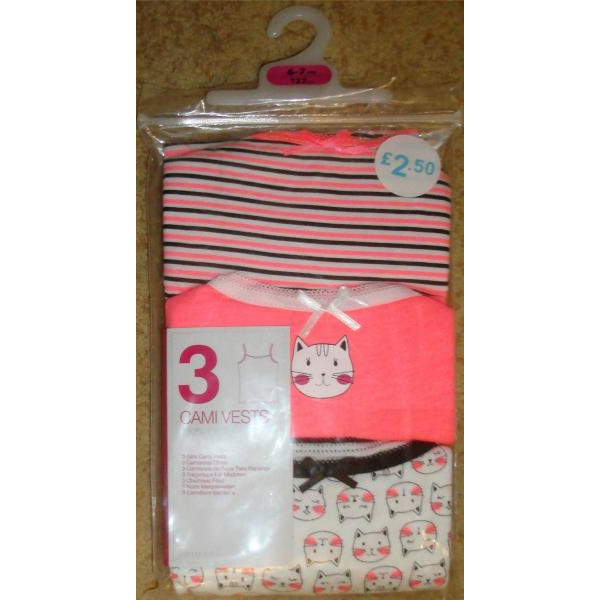 Майки Primark Англія Котики 4-5, 5-6 років 3шт.