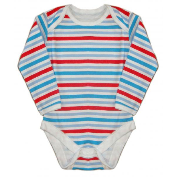 Dunnes Stores (Англія) Боді з довгим рукавом Смужка (0-3, 3-6, 6-12, 12-18, 18-23 міс та 2-3 роки) 1шт