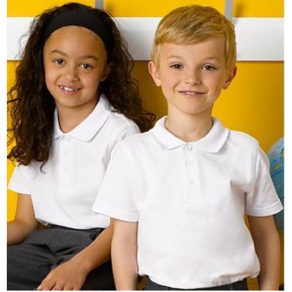 George (Англия) Футболки-поло белые унисекс от 4х до 10ти лет (1шт)