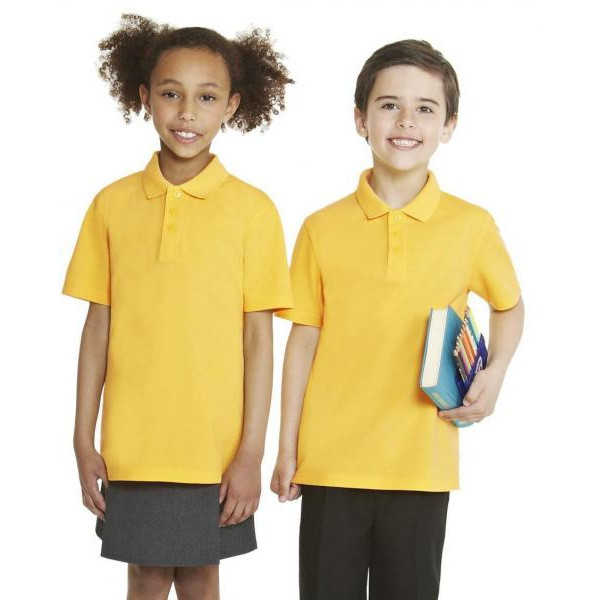 George (Англия) Футболки-поло желтые унисекс от 4х до 10ти лет (1шт)