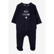 Vertbaudet (Франція) Велюровий чоловічок Привіт, малюк (3міс/60см, 18міс/81см) 1шт