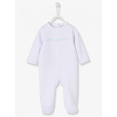 Vertbaudet (Франція) Утеплений чоловічок з начосом Білосніжний (6міс/67см) 1шт