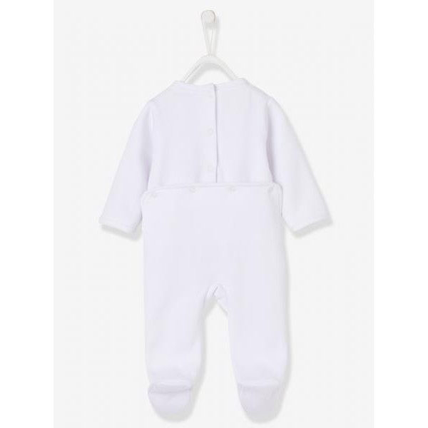 Vertbaudet (Франція) Утеплений чоловічок з начосом Білосніжний (6міс/67см) 1шт