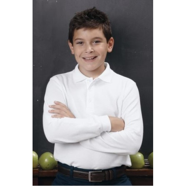 George (Англия) Реглан-поло в школу белый унисекс размеры 10-11, 11-12, 12-13 лет (1шт.)