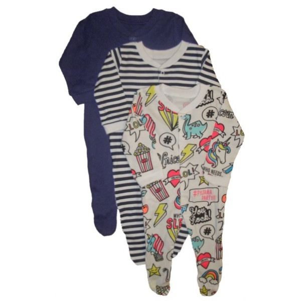 Primark (Англия) Человечки На пати (NewBorn, 0-3, 3-6, 6-9, 12-18 мес) 3шт