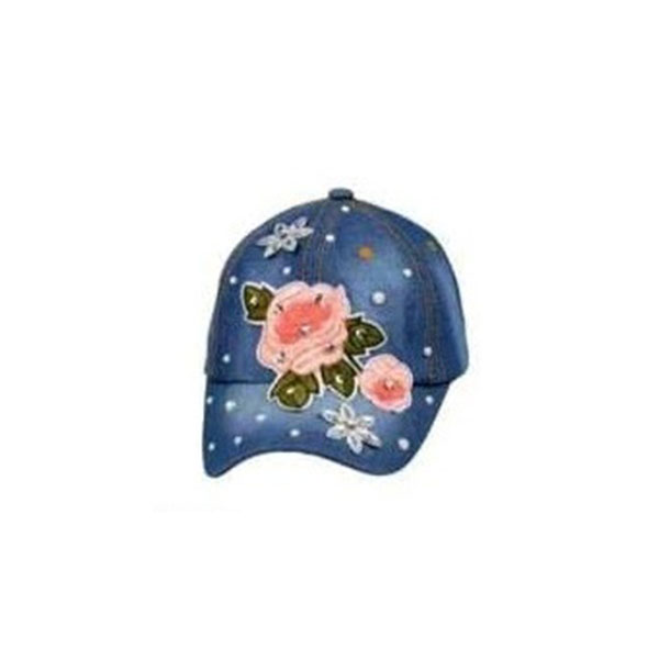 Бейсболка (для дівчинки) Роза джинсова Туреччина (Y8200-7)