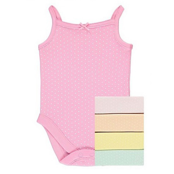 George (Англия) Боди-майки для девочки (6-9 мес) 5шт