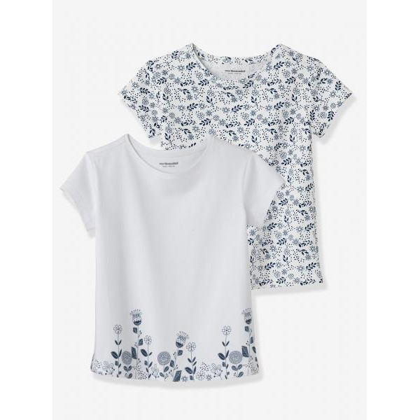 Vertbaudet (Франція) Комплект футболок для дівчинки розмір 4 роки / зріст 102см