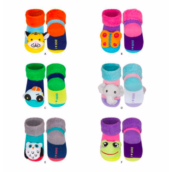 SOXO Шкарпетки махрові з іграшкою (в асорт.), 16-18 міс. (5901779972725)