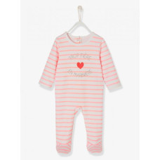 Vertbaudet (Франція) Утеплений чоловічок з начосом Серденько (1 міс/54см, 9 міс/71см, 2рок/86см, 3роки/94см) 1шт