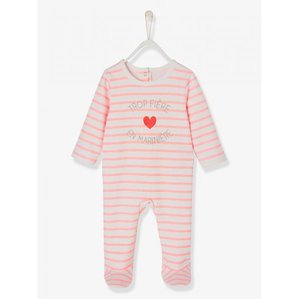 Vertbaudet (Франція) Утеплений чоловічок з начосом Серденько (1 міс/54см, 9 міс/71см, 2рок/86см, 3роки/94см) 1шт