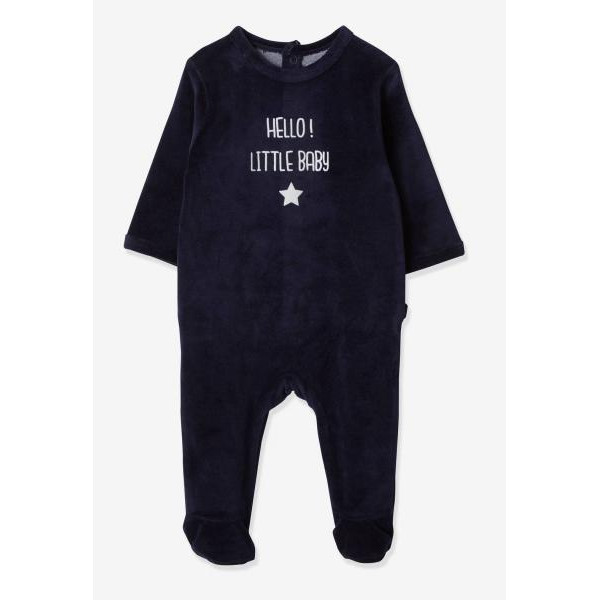 Vertbaudet (Франція) Велюрові чоловічки для хлопчика (3міс/60см, 18міс/81см, 24міс/86см) 3шт