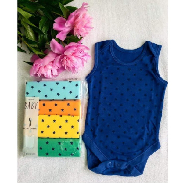 George (Англия) Боди-майки Звездочки (0-3, 3-6, 6-9, 9-12, 12-18 мес) 5шт
