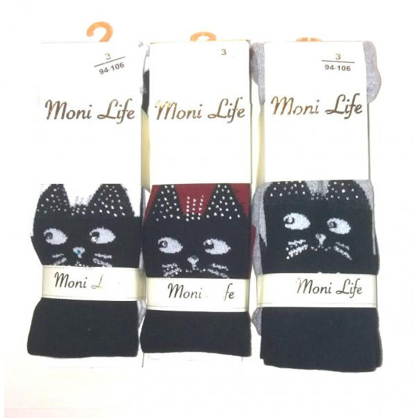 Moni Life колготи бавовна зі стразами дівчинка в асорт колір та розм. (MoniLife_2056)