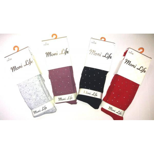 Moni Life колготи бавовна зі стразами дівчинка в асорт колір та розм. (MoniLife_2056)