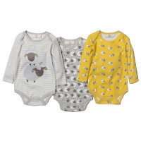 Lily Jack (Англія) Боді з довгим рукавом Овечки (0-3, 3-6, 6-12 міс) 3шт