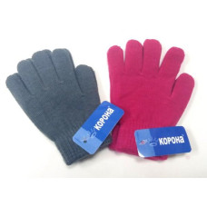 Корона Рукавички Однотонні, одинарні, колір в асорт., 2-4, 3-5, 4-6 років, (6943955612161о)