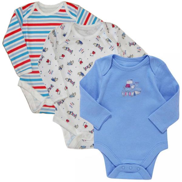 Dunnes Stores (Англія) Боді з довгим рукавом Собачка (12-18 міс) 3шт