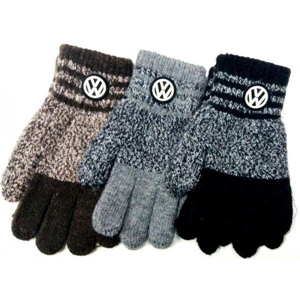 Корона Рукавички Знак-Авто, смужка, меланж шерсть,одинарн., 4-5 років і 9-12років, Е5562, Е5690, Е216. (6943955612161з)