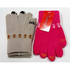 Корона Рукавички Коса зі стрілою з начосом, дів., колір в. асорт., Е218, (6943955612185к)