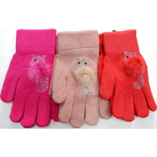 Корона Рукавички Лисичка, пузик-хутро, з начосом, колір асорт., раз.S, M; Е218 (6943955612185л)