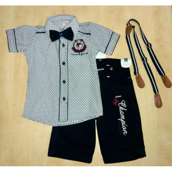 Комплект для хлопчика з підтяжками 3 предмети (2 роки)(1234567031)