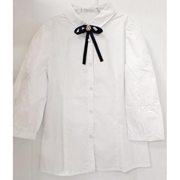 Блуза біла з бантиком, шкільна, розм.134-164 (61939) 2922540128984