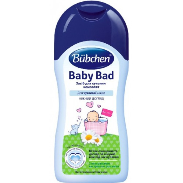 Bubchen Засіб для купання з ромашкою, 400мл 4065331003584