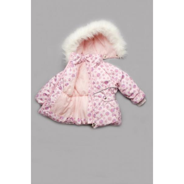 Модный Карапуз Костюм зимний д/д "Bubble pink" (86, 92 розовые кружки-спиральки) МК03_00602