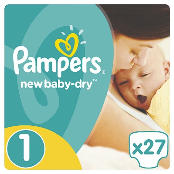 Pampers Подгузники New Baby Newborn 1 (2-5кг.) 27шт. 4015400264453