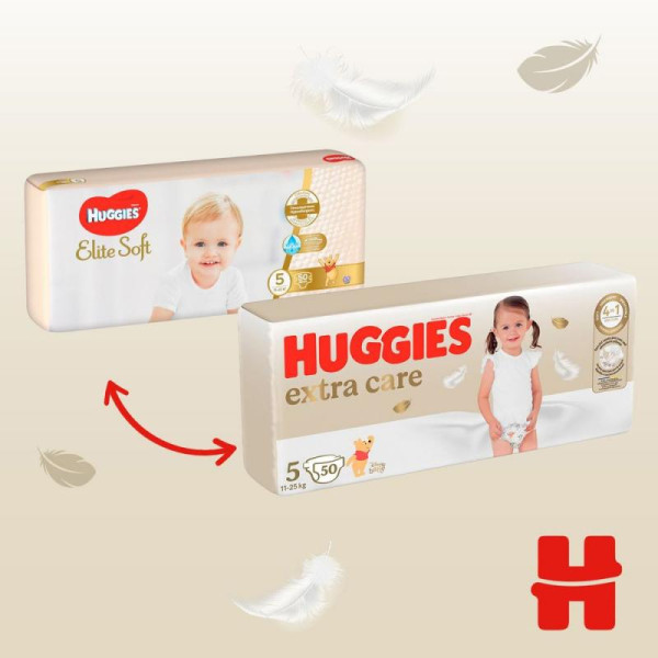 Huggies Підгузки Extra Care (12-22кг) 50 шт (5) 5029053578132