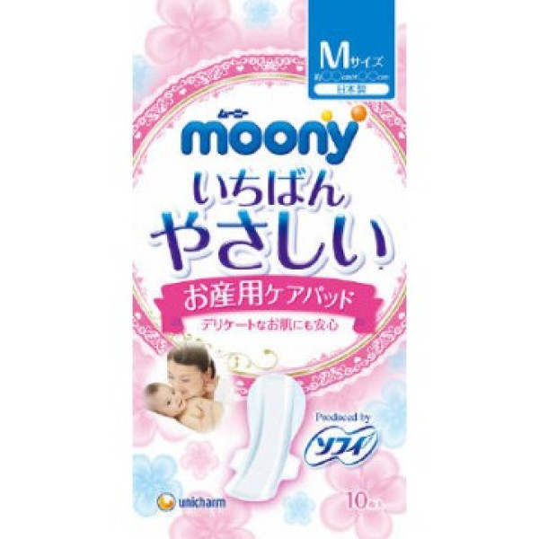 Unicharm Послеродовые прокладки Birth Care Pads (разм M), 10шт 4903111211173