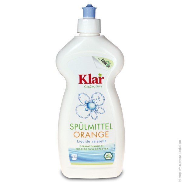 Klar Засіб для миття посуду Апельсин 500мл (4019555100321)