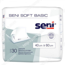 Гігієнічні пелюшки Seni Soft Basic 40х60 30шт. (сіра пачка) 5900516692292