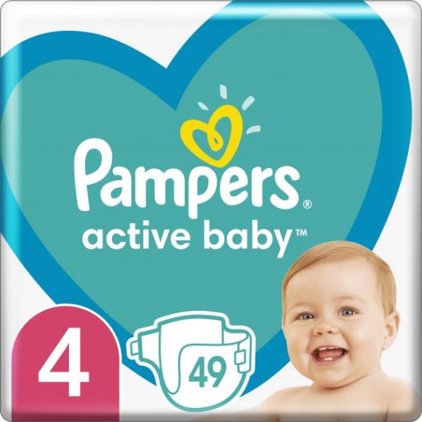 Pampers Подгузники Active Baby Maxi 4 (8-14кг.) 49шт (8001090949851)