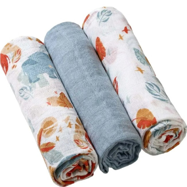BabyOno Пелюшки Муслінові з бавовни 70х70 см. 3 шт. в асорт., (348) 5901435405116  