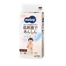 Moony Natural Підгузки L  9-14 кг 38 шт. 4903111242030