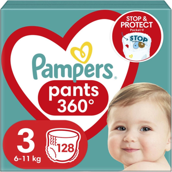 Pampers Подгузники-трусики Pants Maxi 3 (6-11 кг) 128шт. (Унисекс) 8006540069417