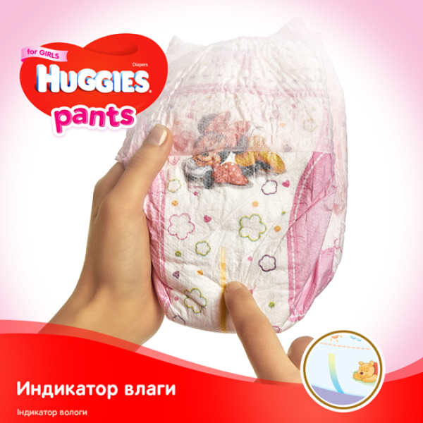 Huggies Трусики Pants Girl 4 (9-14 кг) 58 шт (5029053581392) для дівчаток