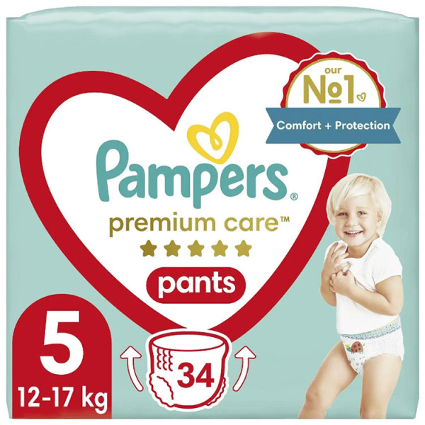 Pampers Трусики Premium Care Pants Midi 5 (12-17 кг) 34 шт (8001090759870)