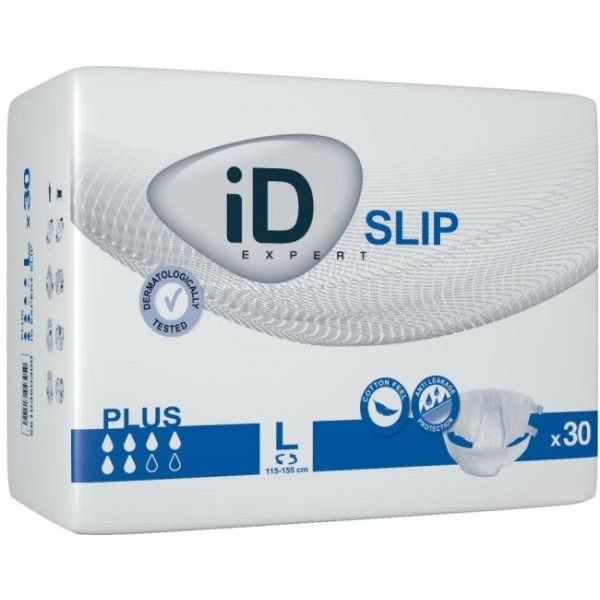 iD Expert Підгузки для дорослих Slip PLUS (L) 30 шт (115-155см) 30шт 5411416048190