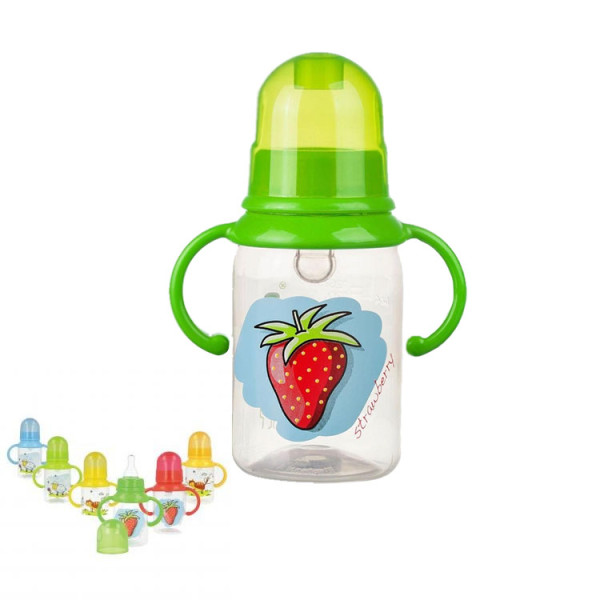 Akuku Пляшка стандартна з ручками 125мл А0012 (колір в асорт.) (5907644000128)