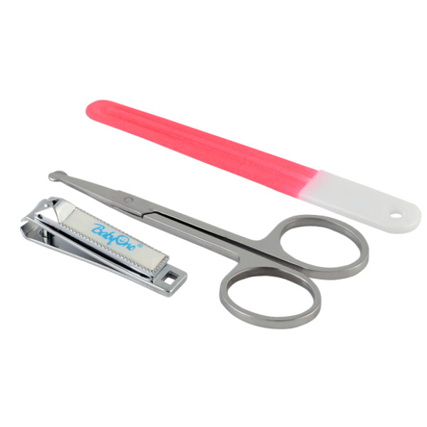 BabyOno Набір косметичний: пилка, ножиці, щипчики (068) (5904341200509)